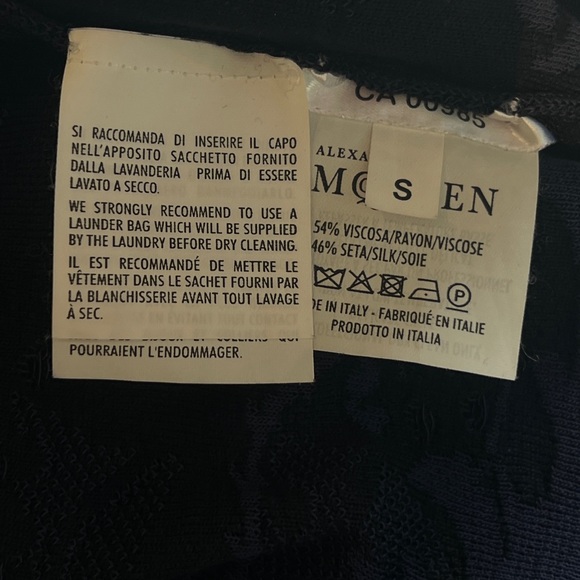 Alexander McQueen Bicolor Spine Lace Jacquard Knit Crop - Picture 8 of 10